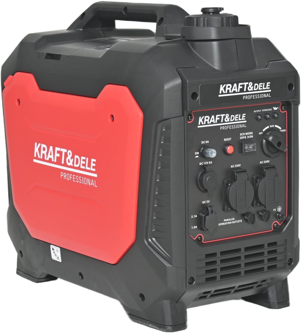 KRAFT&DELE generaator 3,7 kW 230 V, 12 V ja USB KD3163 – pilt 6