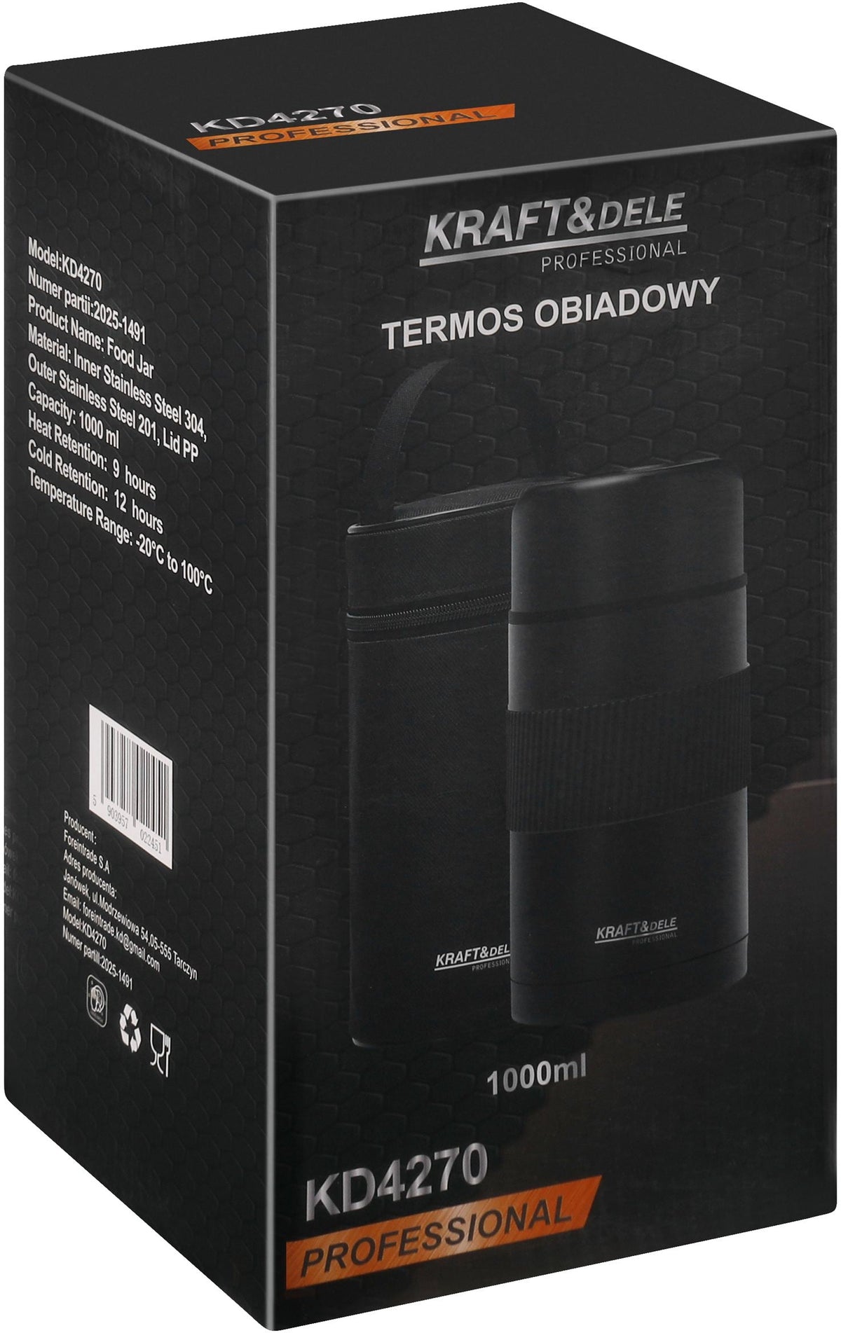 1 l toidutermos transpordikotiga KD4270 – pilt 10