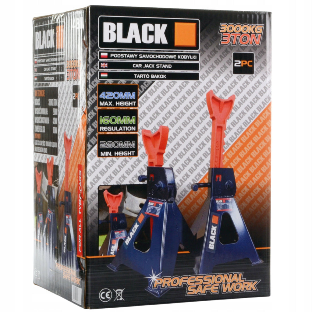 Reguleeritavad autotuged 3 t, 2 tk BLACK 14311 – pilt 9