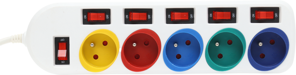 5 pistikupesaga pikendusjuhe 3 m KD4001 – pilt 2