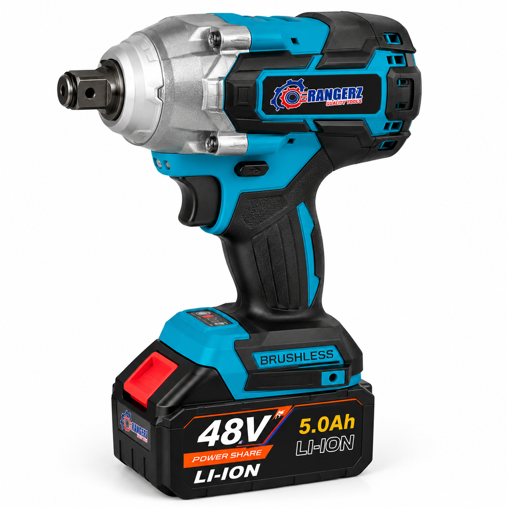RANGERZ 4-ühes juhtmeta elektritööriistakomplekt 48 V 5,0 Ah, 2 akut, harjadeta RS-5018B – pilt 3