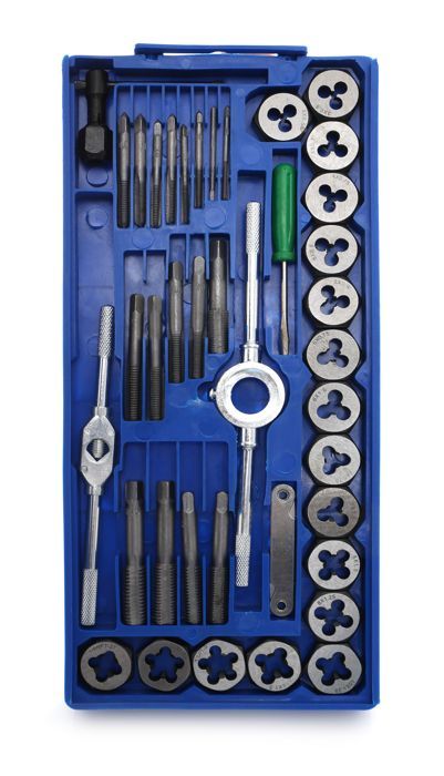 KRAFT&DELE 40-osaline keermepuuride ja keermelõikurite komplekt KD10289 – pilt 2