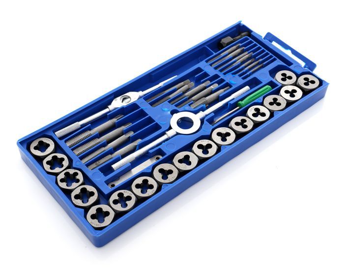 KRAFT&DELE 40-osaline keermepuuride ja keermelõikurite komplekt KD10289 – pilt 4
