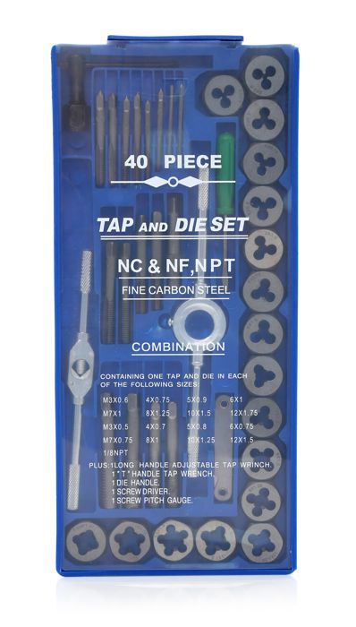 KRAFT&DELE 40-osaline keermepuuride ja keermelõikurite komplekt KD10289 – pilt 6