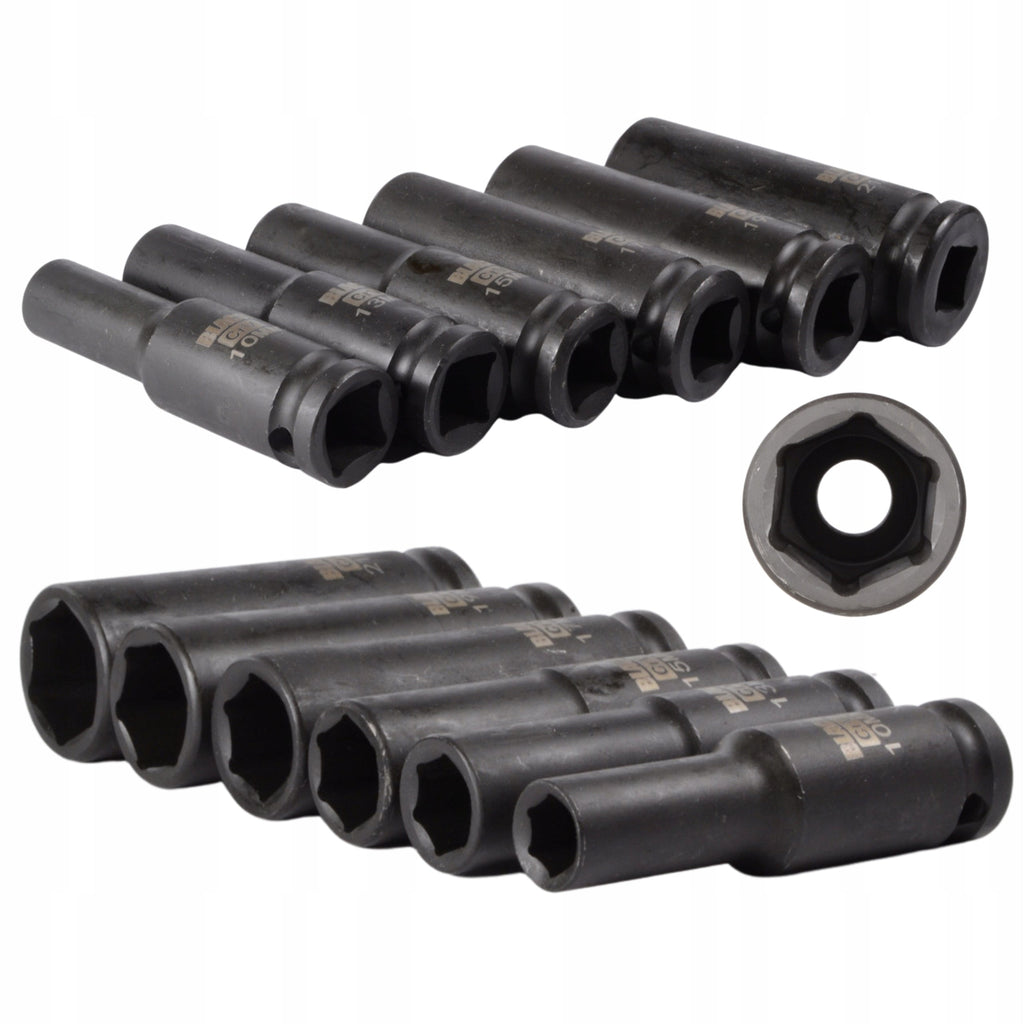 Professionaalne 1/2″ löökpadrunite komplekt 10–21 mm, 6 tk 13306 – pilt 2