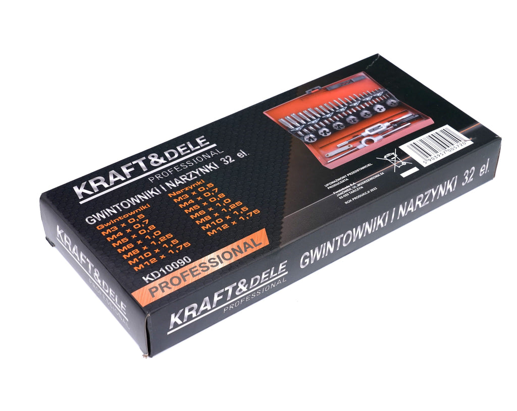 KRAFT&DELE keermepuuride ja keermelõikeplaatide komplekt KD10090 – pilt 8