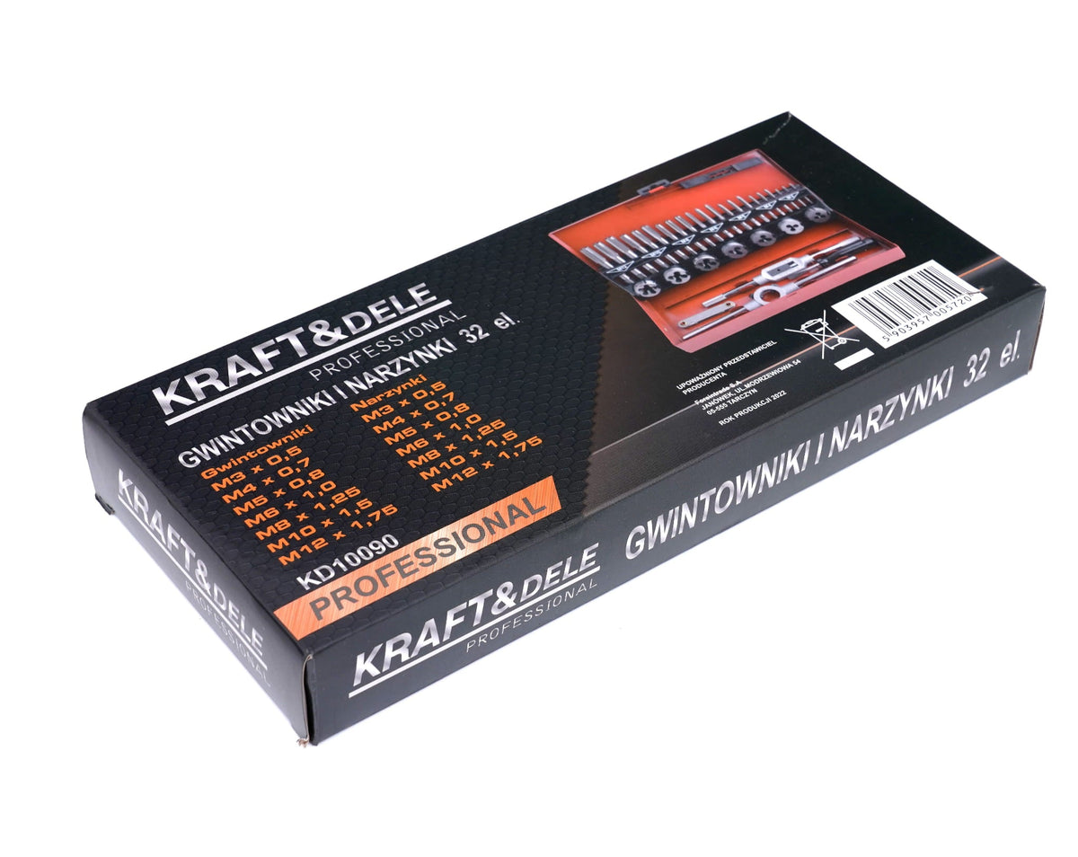 KRAFT&DELE keermepuuride ja keermelõikeplaatide komplekt KD10090 – pilt 8