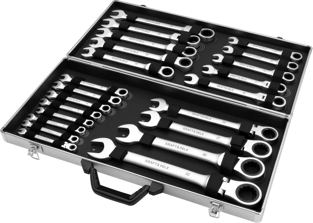Liigendiga narre-lehtsilmusvõtmete komplekt 6–32 mm, 22 tk KD11053 – pilt 2