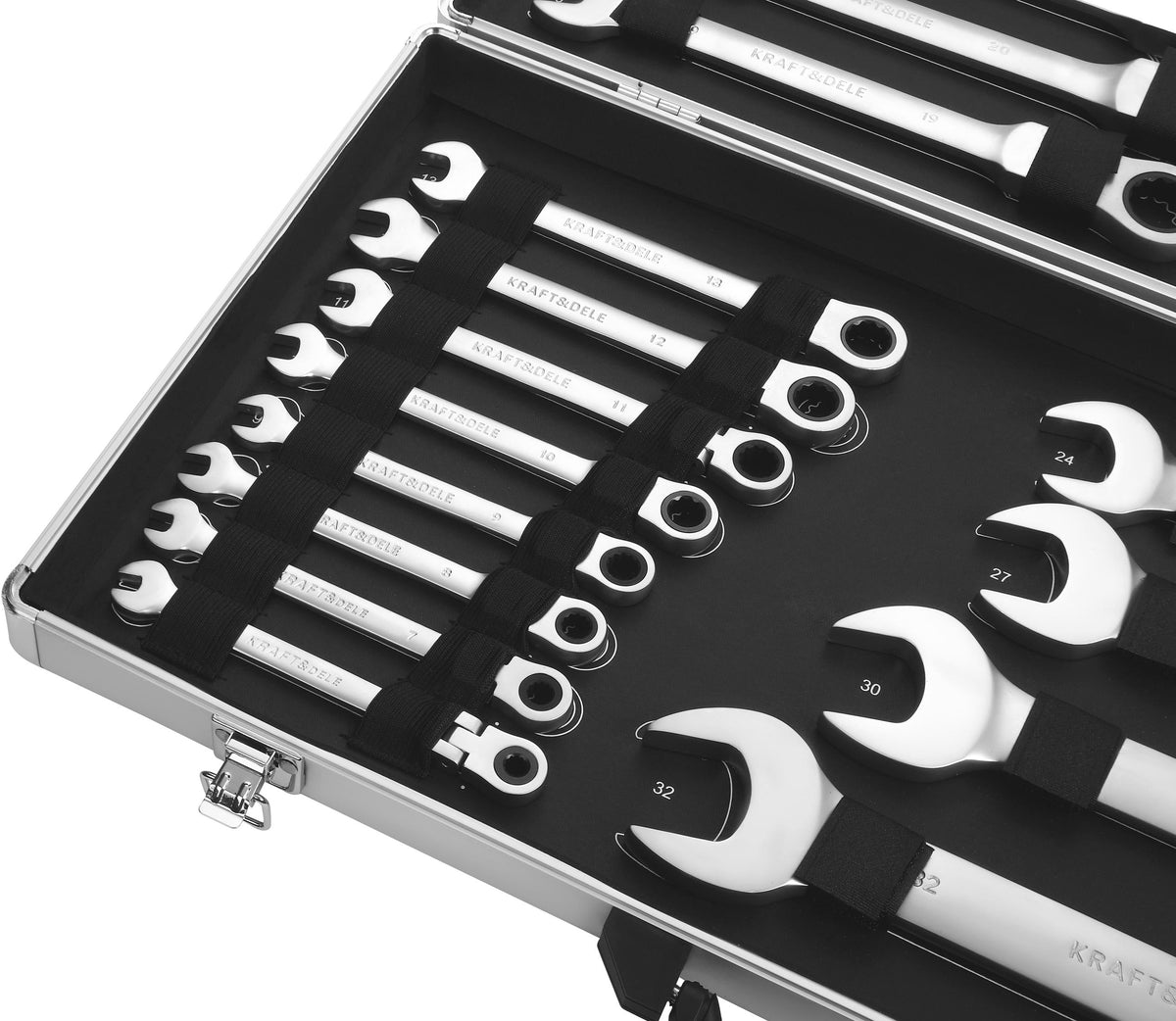 Liigendiga narre-lehtsilmusvõtmete komplekt 6–32 mm, 22 tk KD11053 – pilt 3