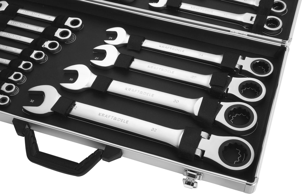 Liigendiga narre-lehtsilmusvõtmete komplekt 6–32 mm, 22 tk KD11053 – pilt 4