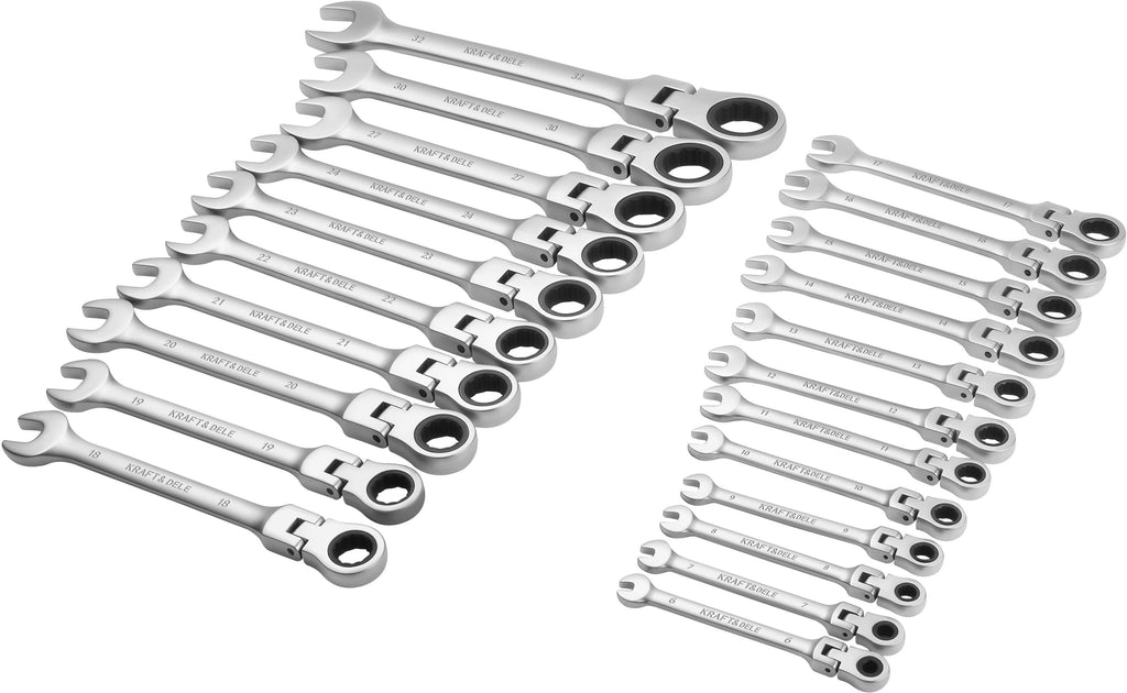 Liigendiga narre-lehtsilmusvõtmete komplekt 6–32 mm, 22 tk KD11053 – pilt 6