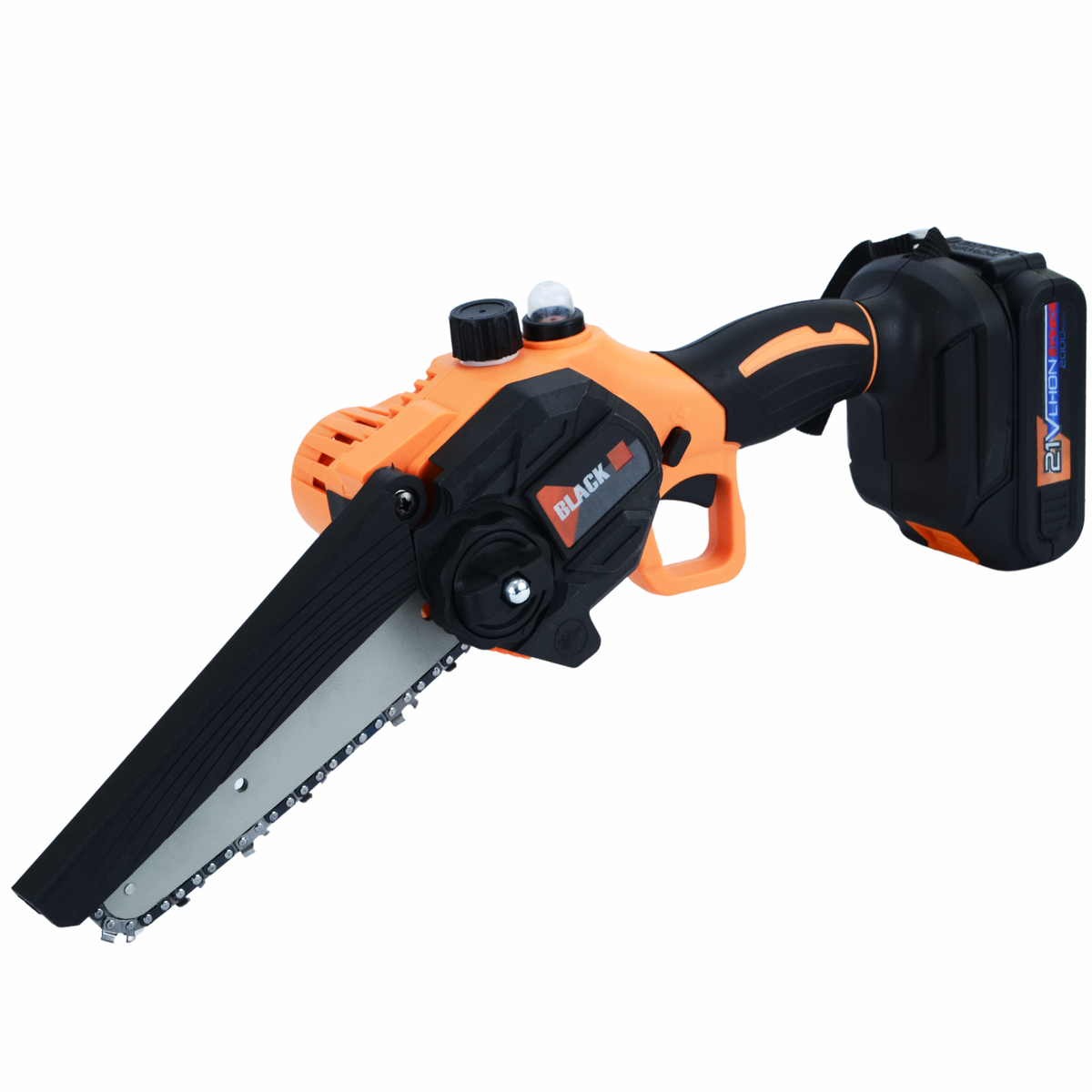 BLACKTOOLS juhtmeta kettsaag 150 mm 21 V 2 Ah kahe aku ja käsitsi ketimäärimisega 53739 – pilt 2