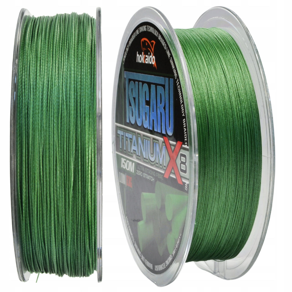 TITANUM X8 Hokkaido 8-kiuline punutud kalastusnöör 0,16 mm 22,8 kg 150 m W21019-16 – pilt 4