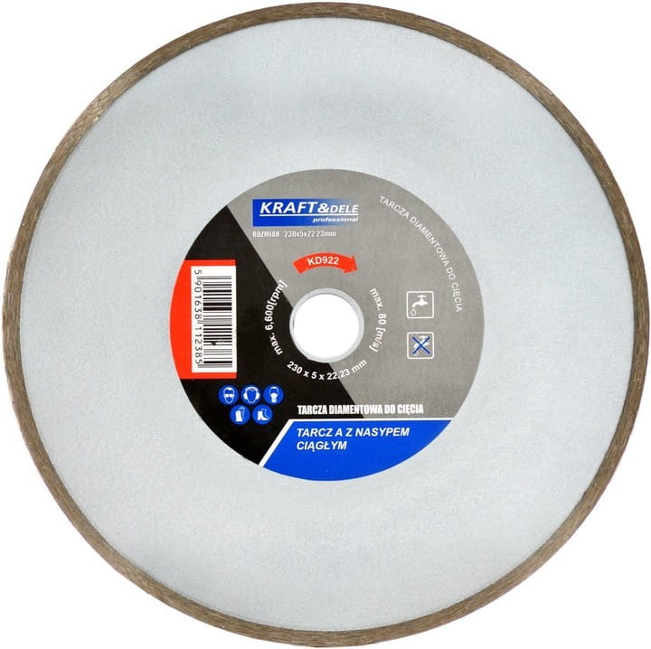 KRAFT&DELE pideväärega teemantlõikeketas 230 × 5 × 22,23 mm KD922 – pilt 1