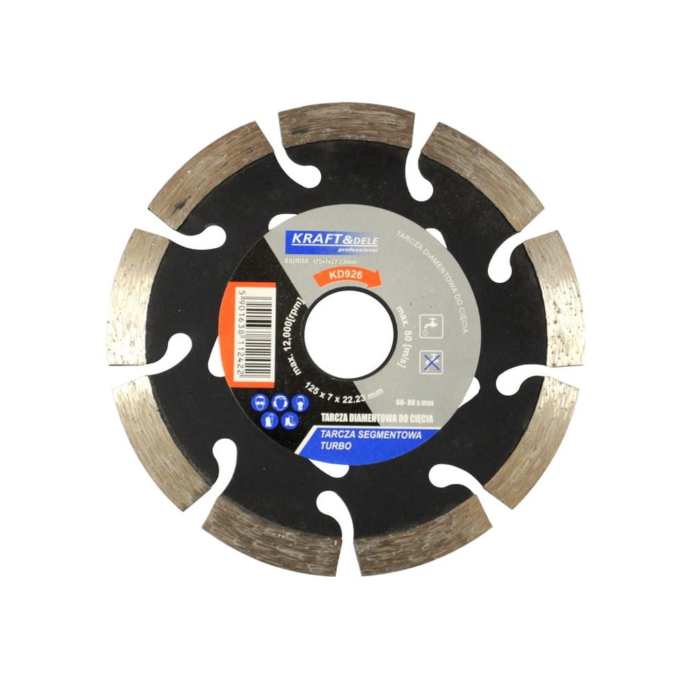 Segmenteeritud lõikeketas 125x7x22.23 TURBO KD926 – pilt 1