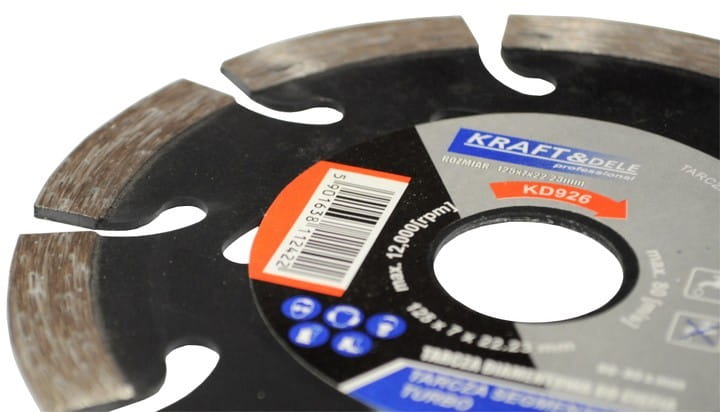 Segmenteeritud lõikeketas 125x7x22.23 TURBO KD926 – pilt 2