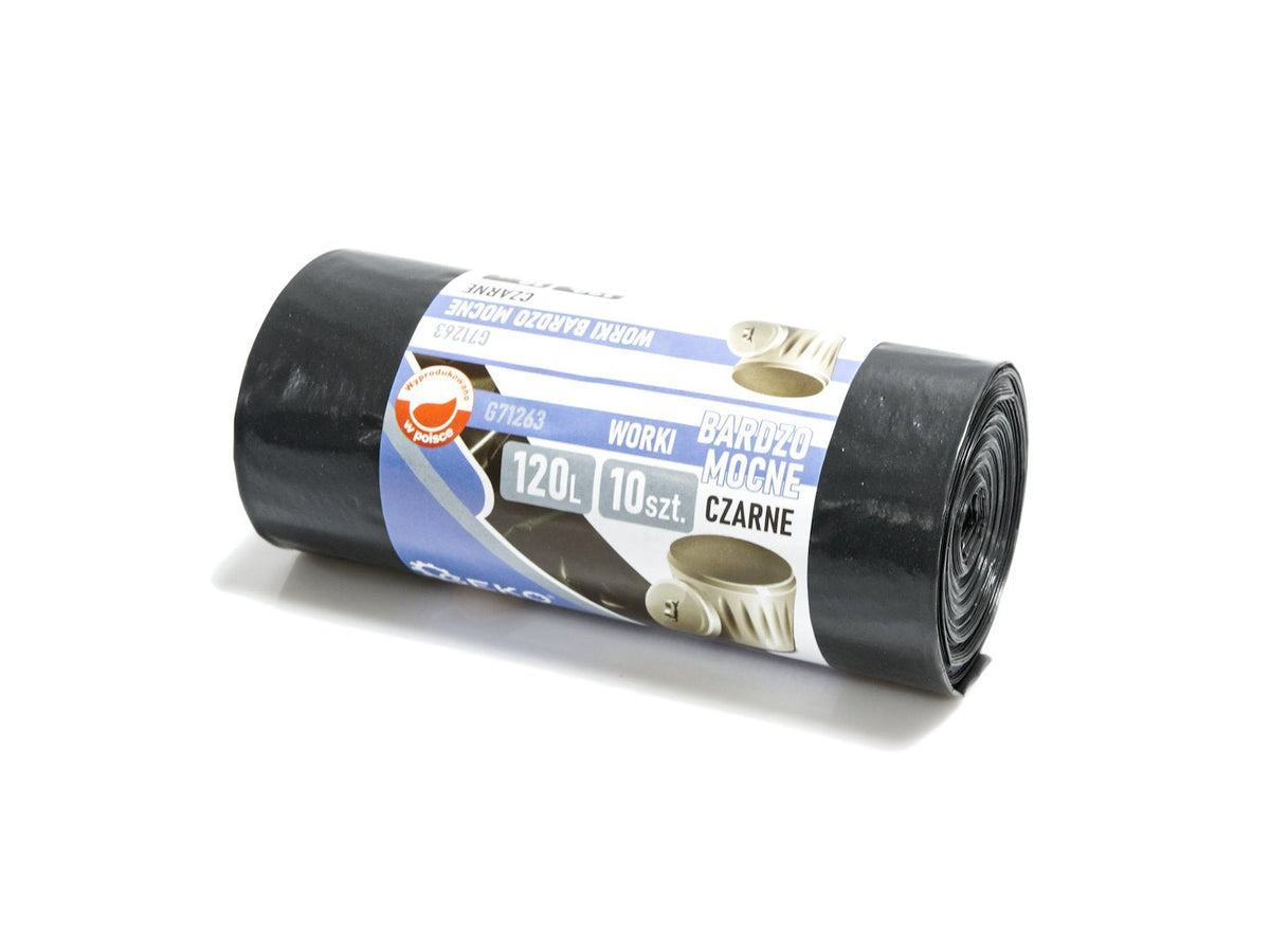 Tugevad prahikotid 120L (10 tk) - must – pilt 1
