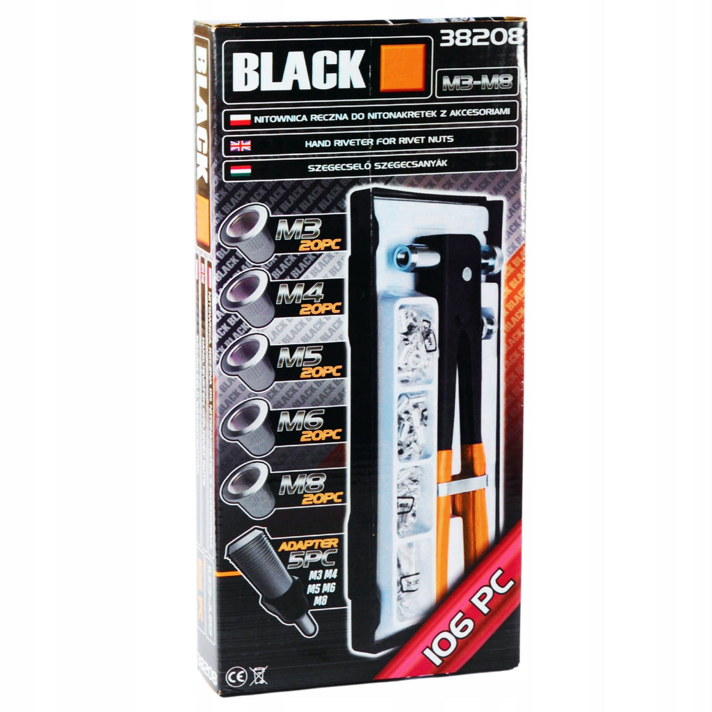 BLACKTOOLS käsineetmutritangide komplekt M3–M8, 106-osaline 38208 – pilt 7