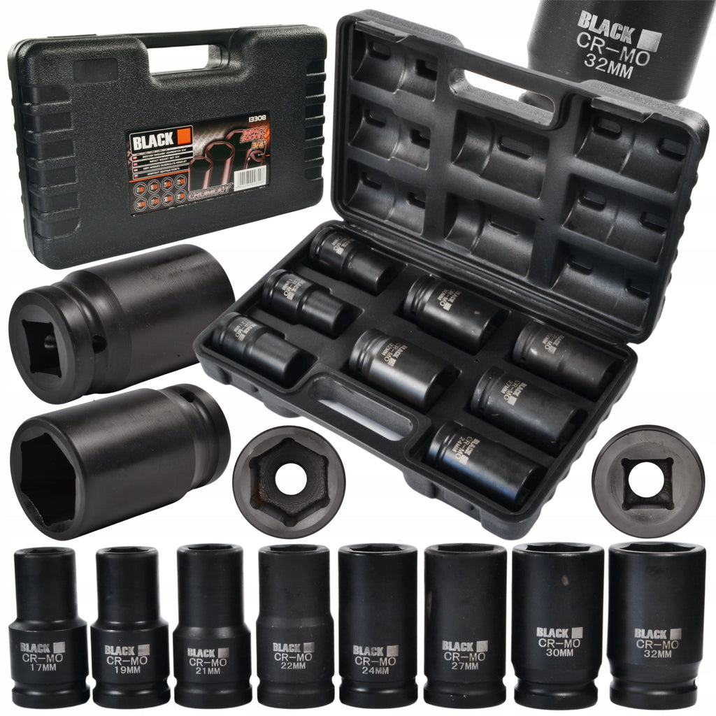 Löökpadrunite komplekt 3/4", 17–32 mm, 8 osa 13308 – pilt 1