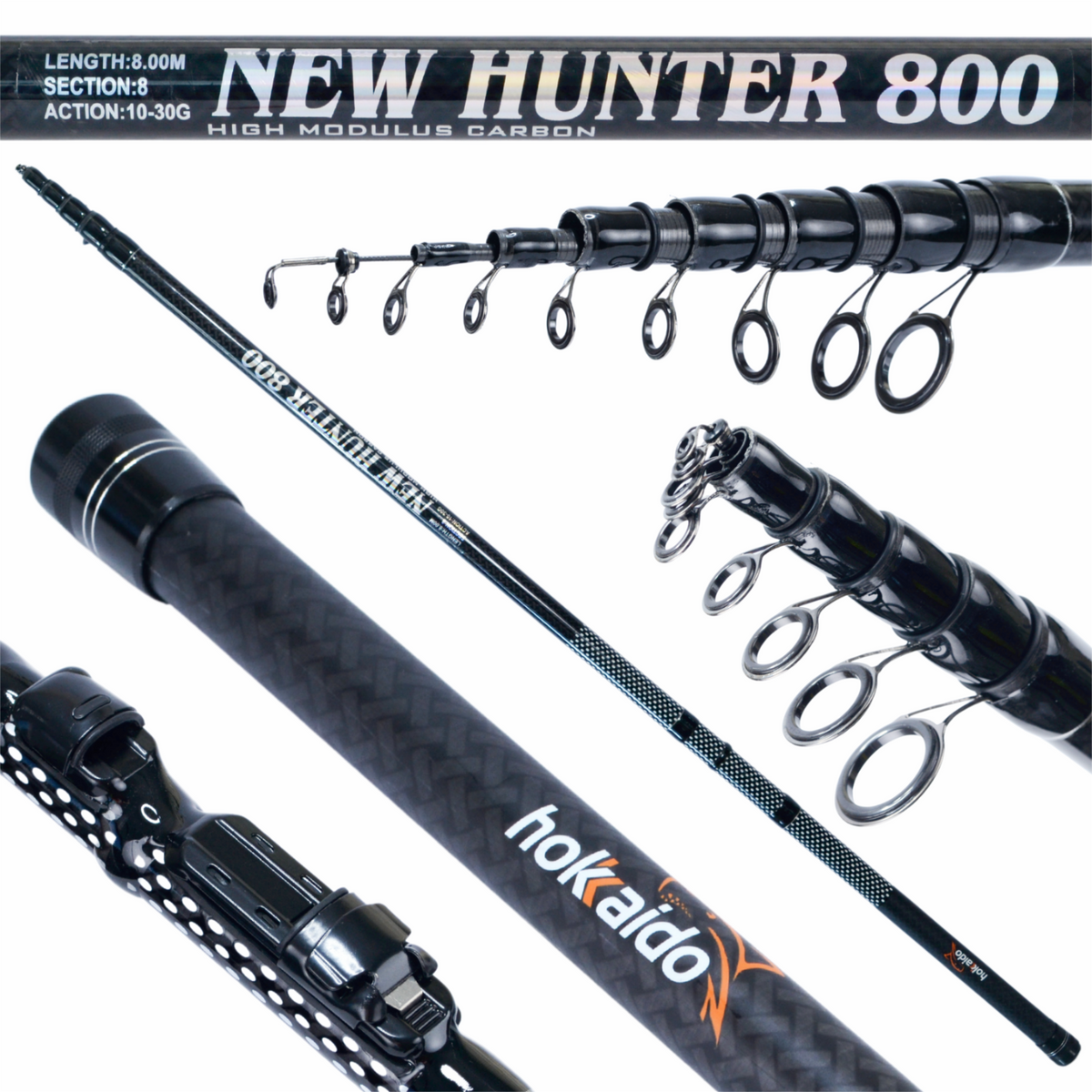 Hokkaido New Hunter 8 m kõrgmoodul-süsinikkiust õngeritv W11163 – pilt 1