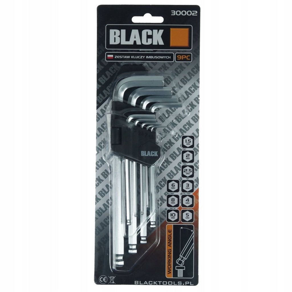 9-osaline kuuskantvõtmete komplekt 1,5–10 mm 30002 – pilt 3
