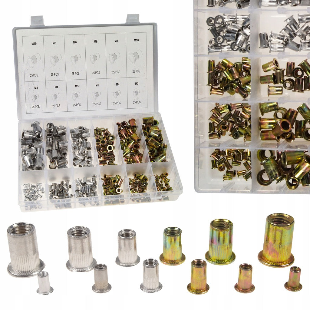 300 tk M3–M10 neetmutrite segukomplekt 38204 – pilt 1