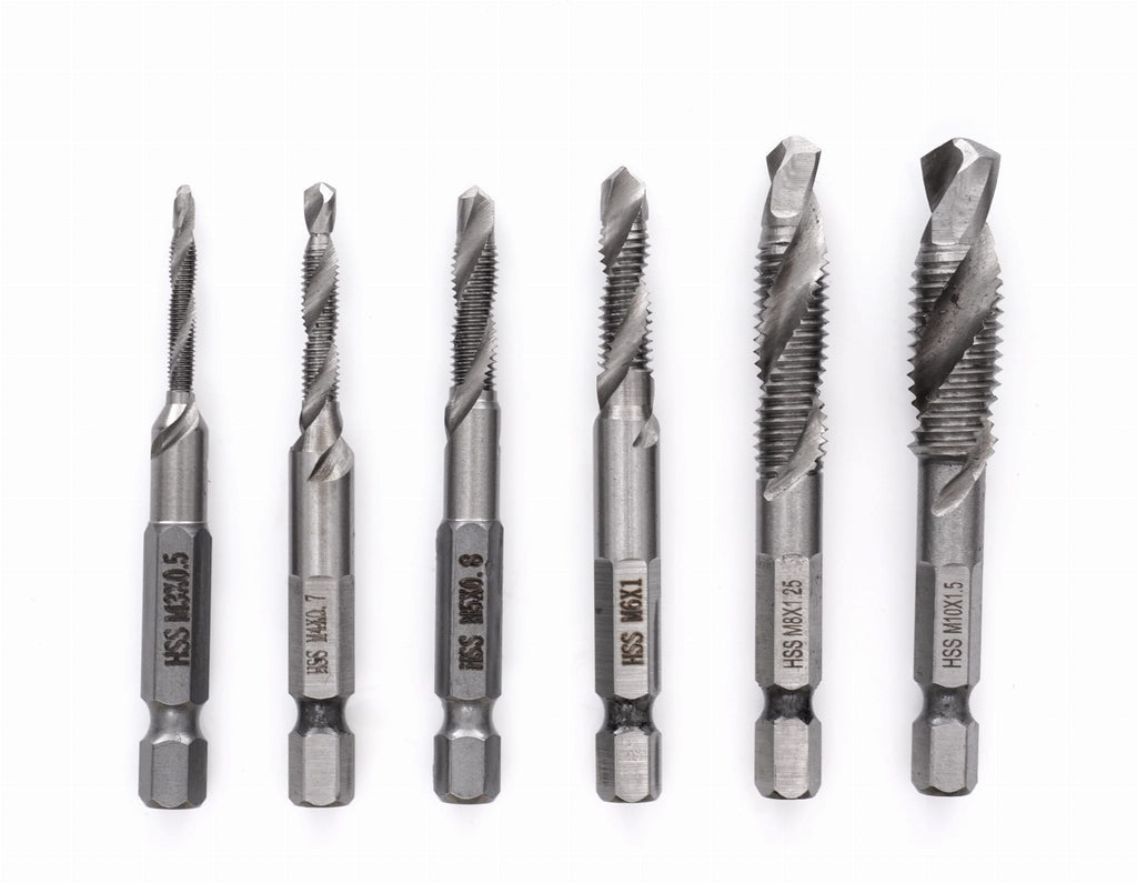 KRAFT&DELE HSS-kombineeritud keermepuuride komplekt 6 tk KD980 (P) – pilt 1
