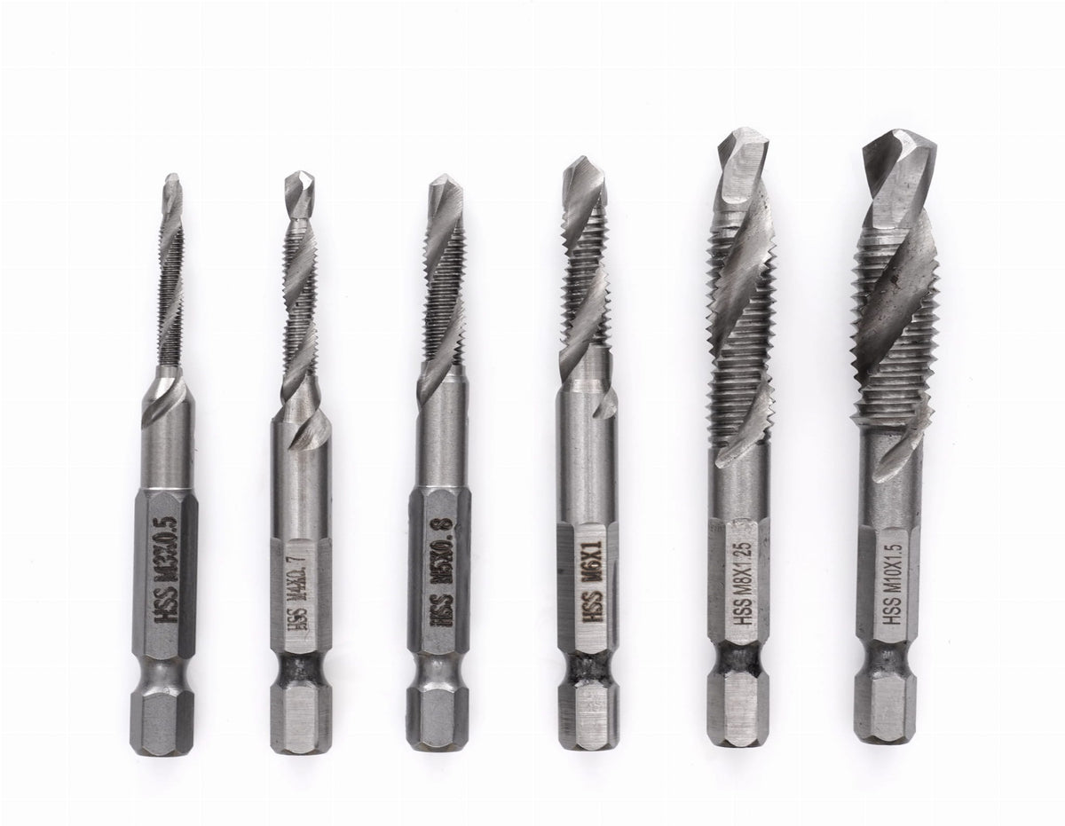KRAFT&DELE HSS-kombineeritud keermepuuride komplekt 6 tk KD980 (P) – pilt 1