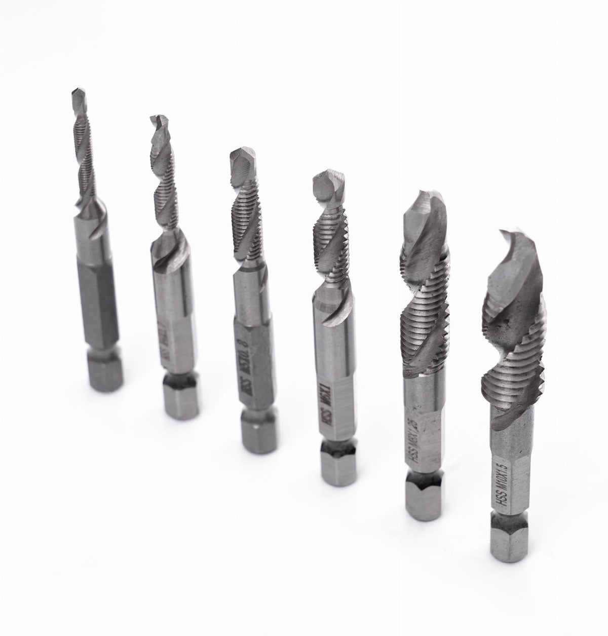 KRAFT&DELE HSS-kombineeritud keermepuuride komplekt 6 tk KD980 (P) – pilt 7