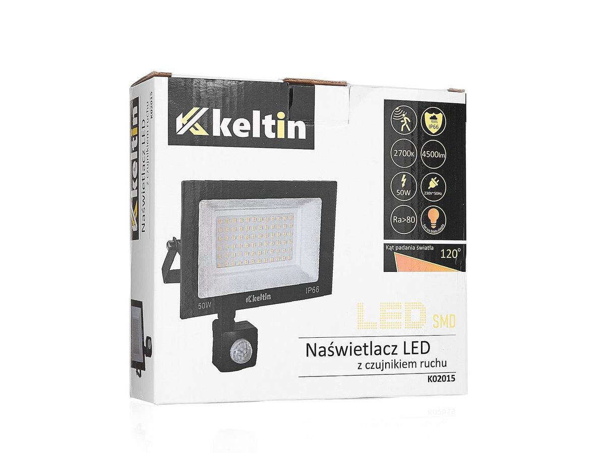 LED prožektor 50W liikumisanduriga — soe valge 2700K – pilt 7