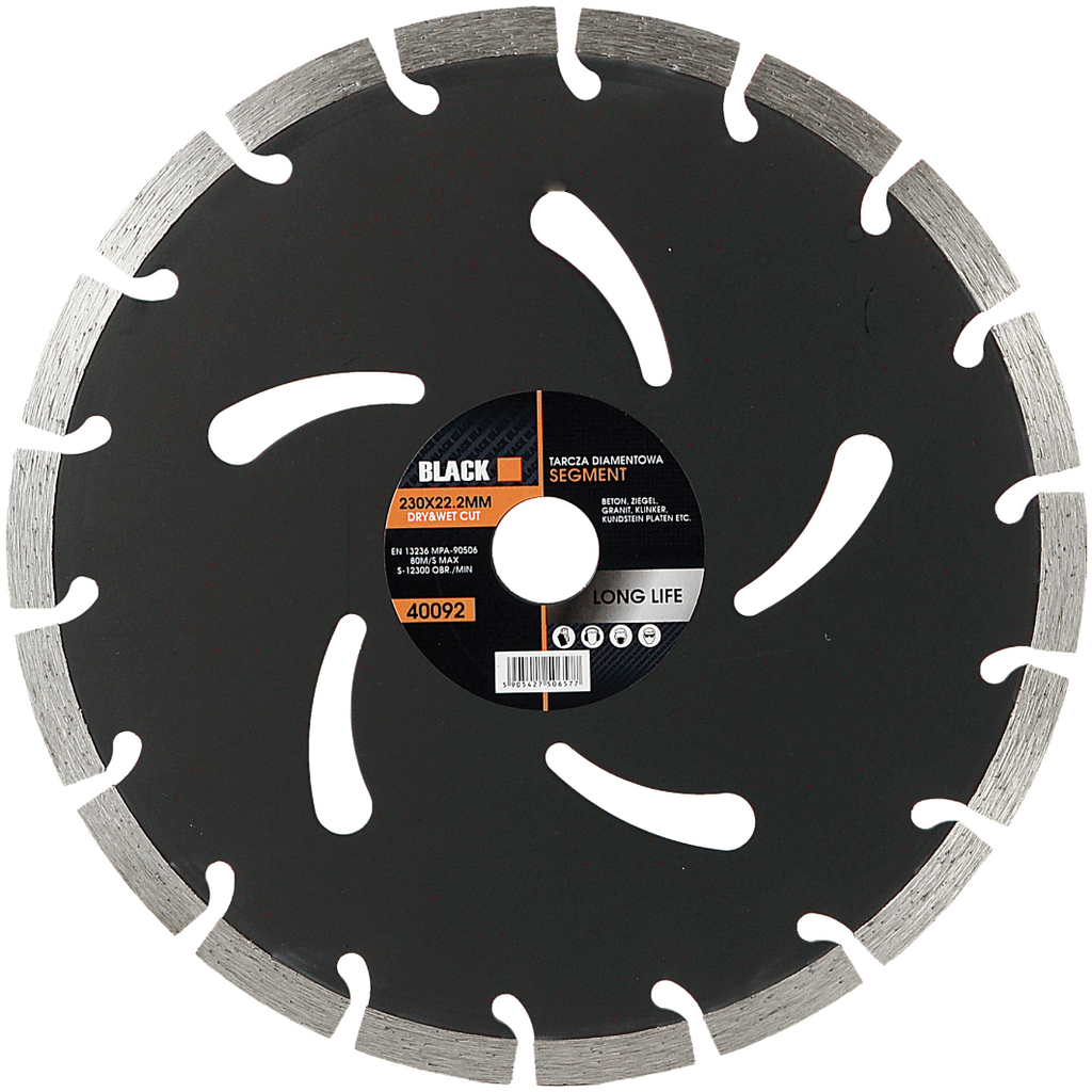 BLACKTOOLS segmenteeritud teemantlõikeketas betoonile 230 × 22,23 mm 40092 – pilt 2