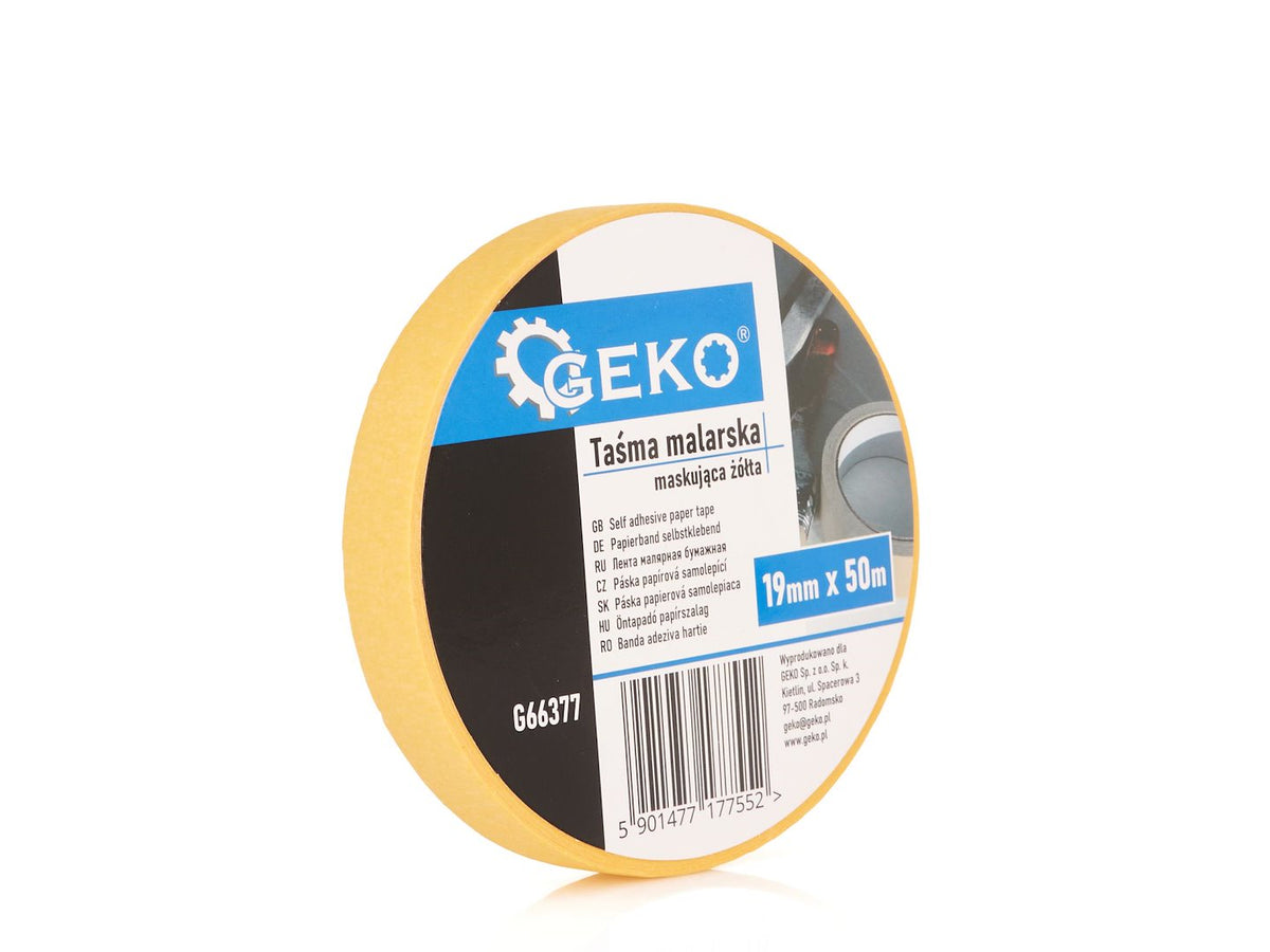 Kollane maalriteip 19 mm x 50 m – pilt 1