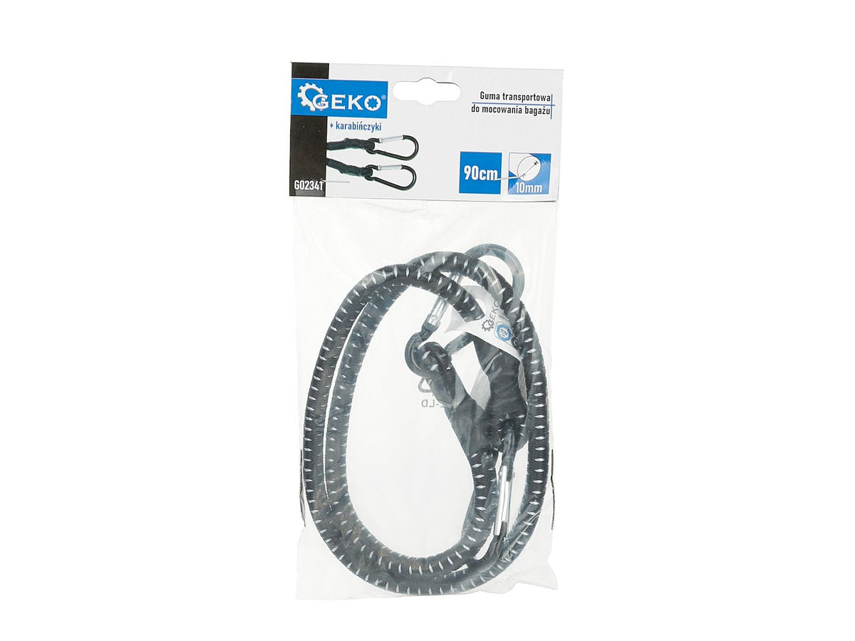 Karabiinidega benji-nöör 10 mm x 90 cm – pilt 3
