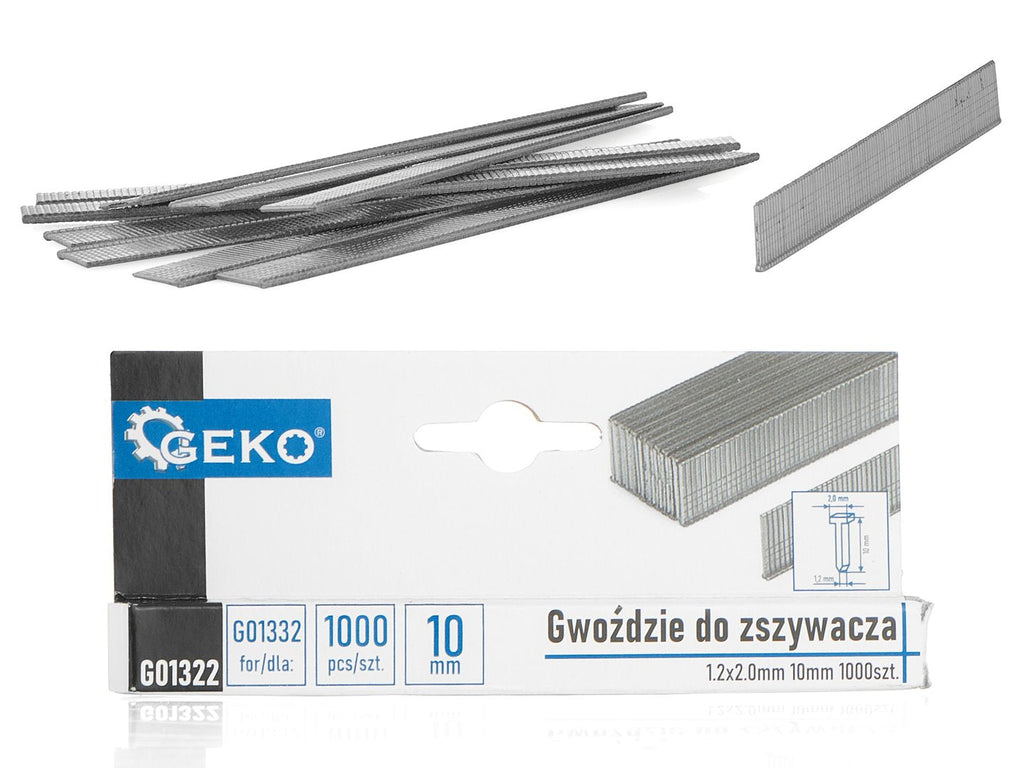 Brad-naelad 1.2 x 2.0 mm, 10 mm, 1000 tk – pilt 1