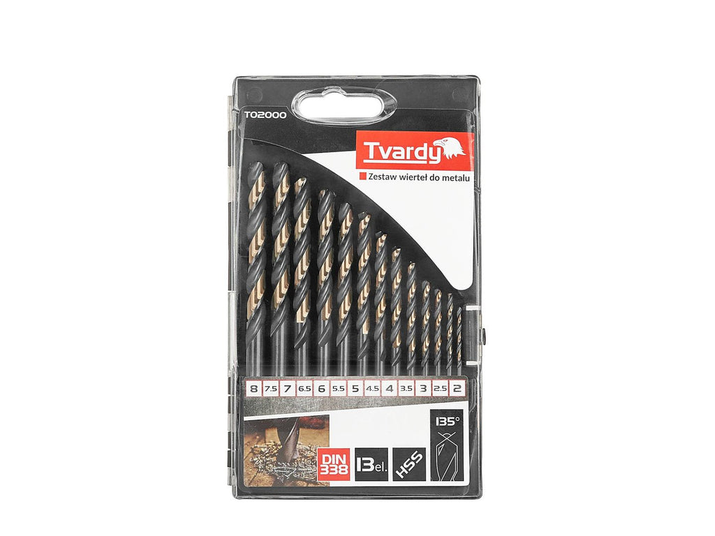 13 tk HSS 2.0-8.0mm musta ja kuldse metalli spiraalpuuri otsikute komplekt – pilt 3