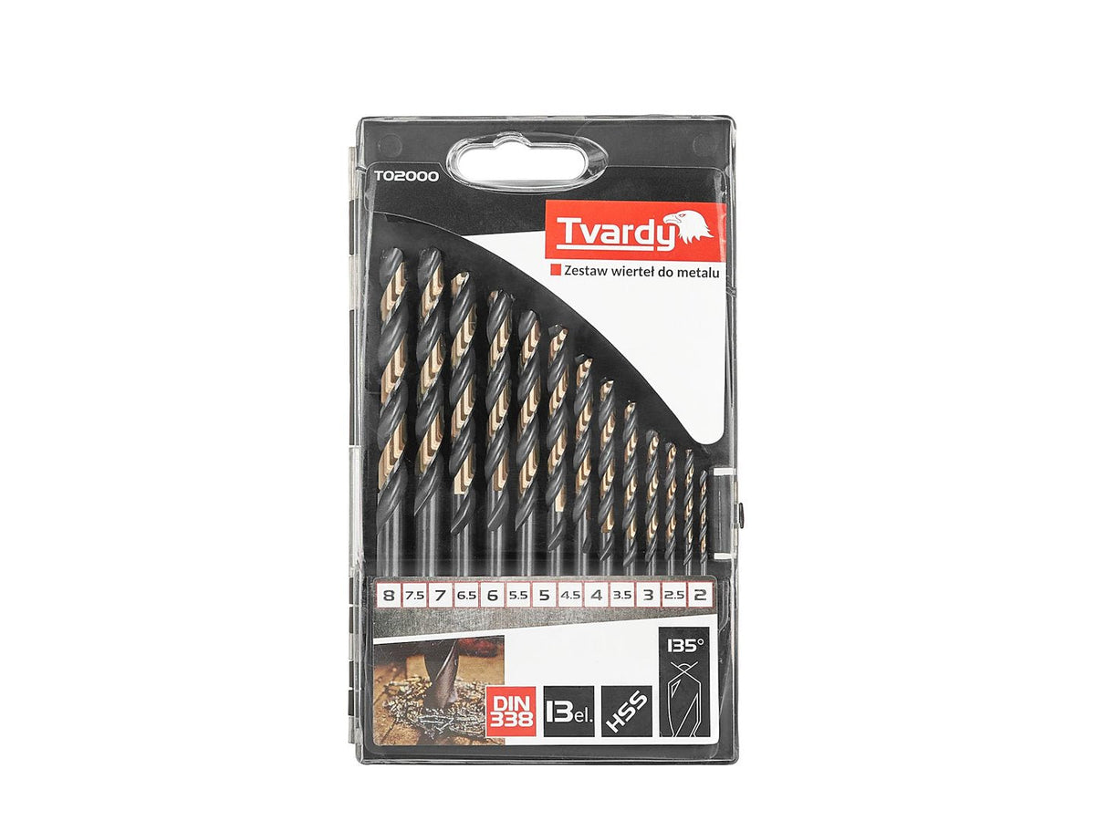13 tk HSS 2.0-8.0mm musta ja kuldse metalli spiraalpuuri otsikute komplekt – pilt 3