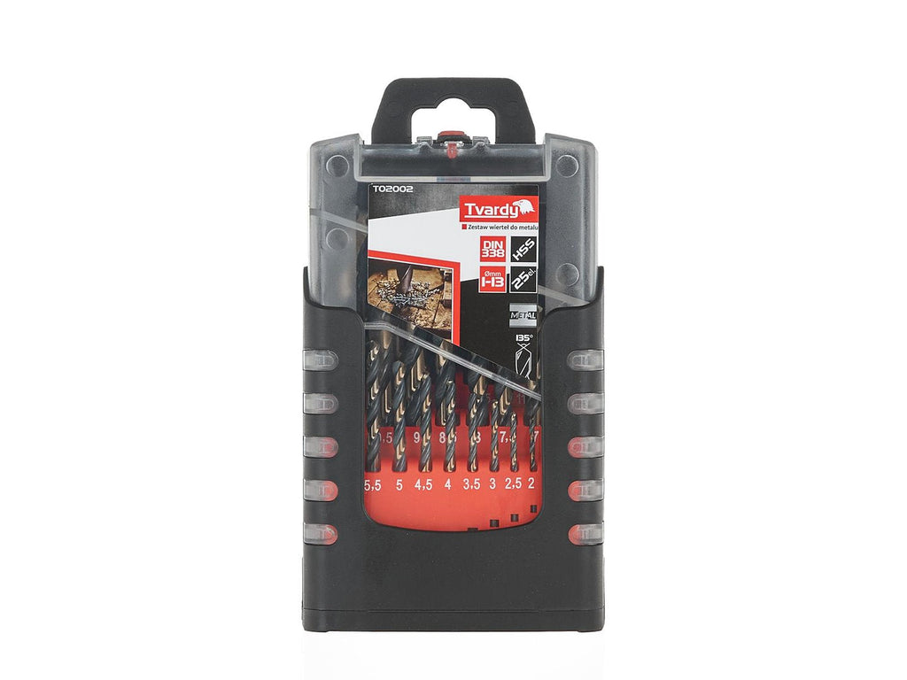 25 tk HSS 1.0-13.0 mm musta ja kuldse metalli spiraalpuuride komplekt – pilt 2