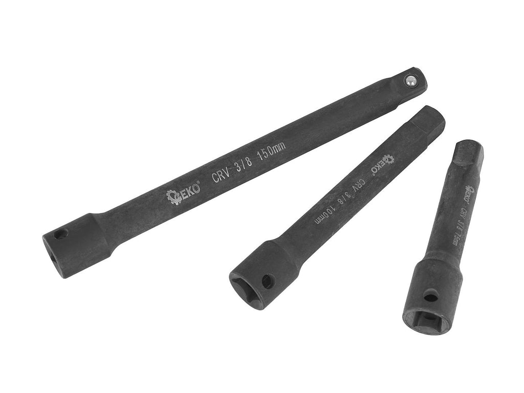 9 tk löökkruvikeeraja padrunpikenduste komplekt 1/4" 3/8" 1/2" CrV – pilt 6
