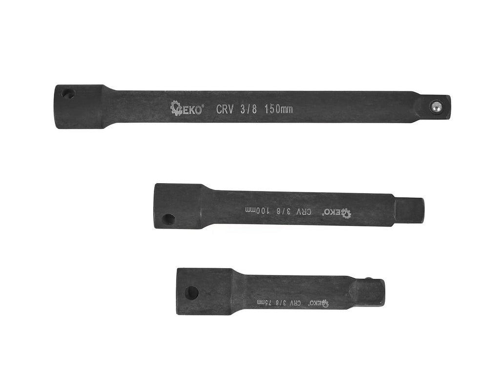 9 tk löökkruvikeeraja padrunpikenduste komplekt 1/4" 3/8" 1/2" CrV – pilt 7