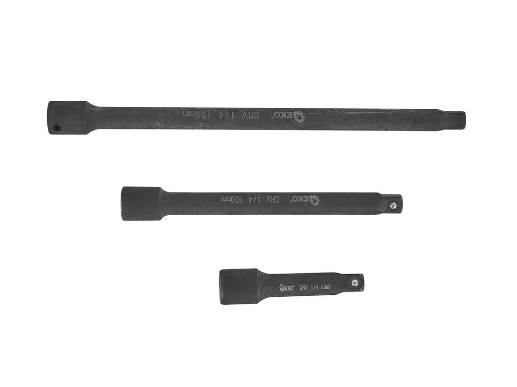 9 tk löökkruvikeeraja padrunpikenduste komplekt 1/4" 3/8" 1/2" CrV – pilt 9