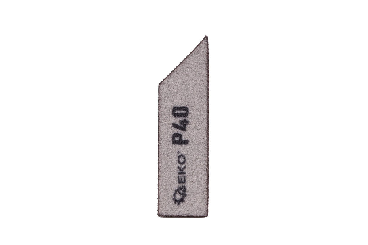 Vahtplastist nurga all lihvimisklots 125 x 90 x 25 mm P40 – pilt 2