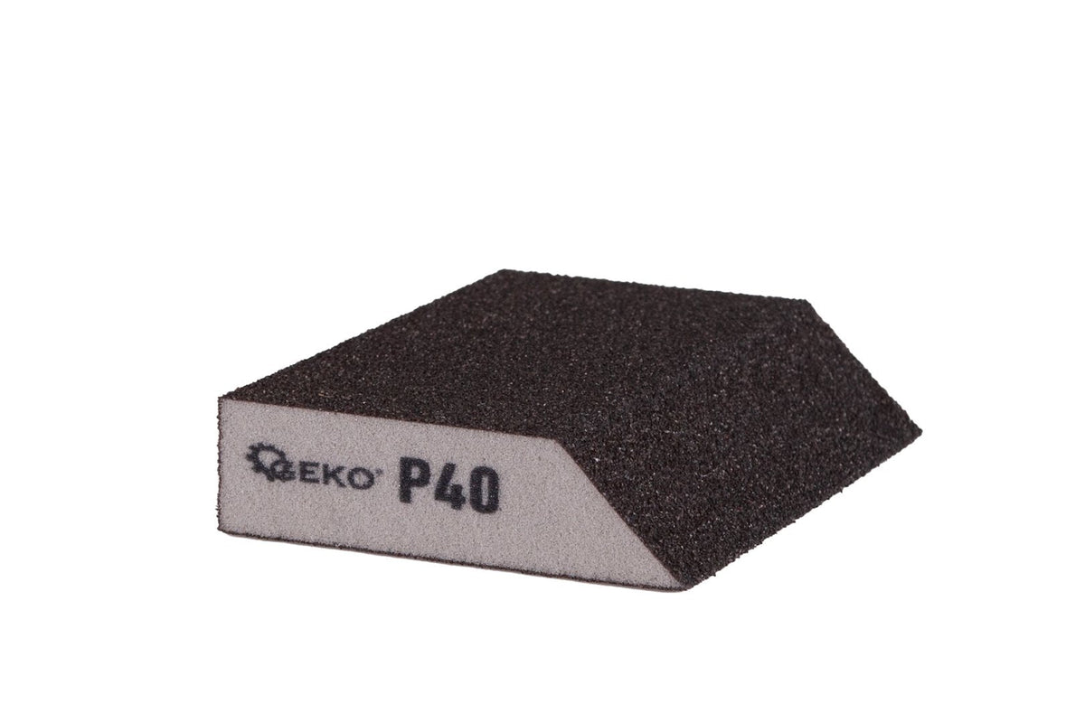 Vahtplastist nurga all lihvimisklots 125 x 90 x 25 mm P40 – pilt 4