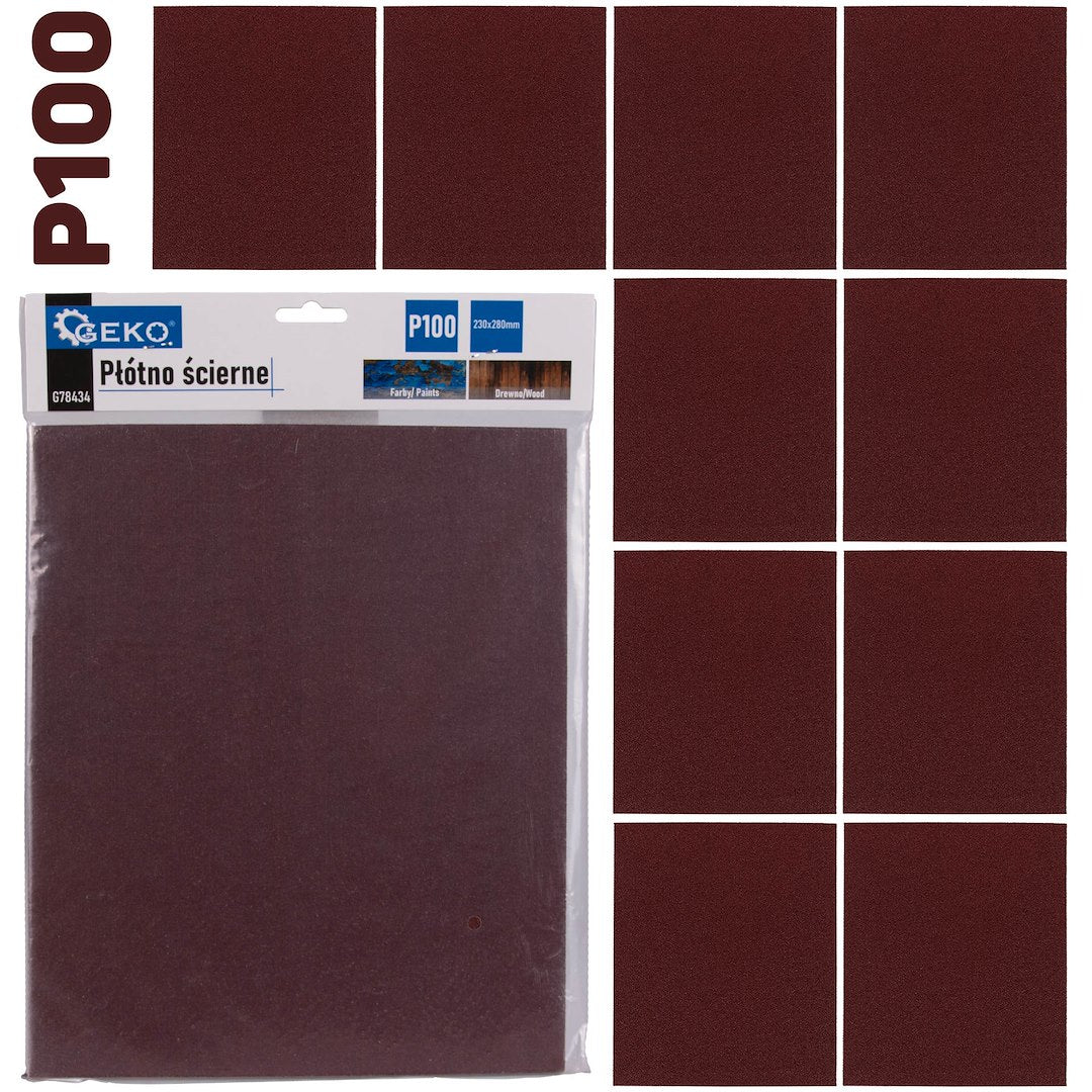 Abrasiivriie – leht 230 x 280 mm P100 – 10 tk pakis – pilt 1
