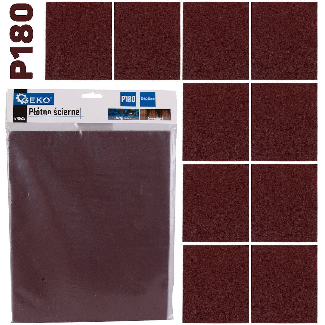 Abrasiivriie – leht 230 x 280 mm P180 – 10 tk pakend – pilt 1