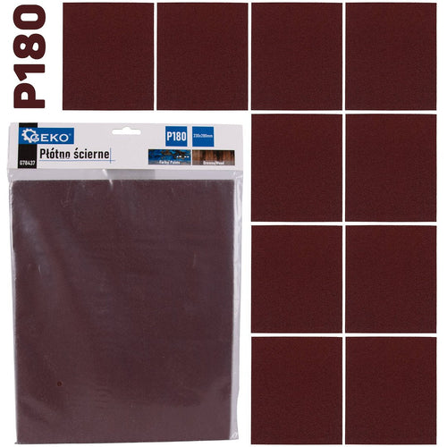 Abrasiivriie – leht 230 x 280 mm P180 – 10 tk pakend – pilt 1