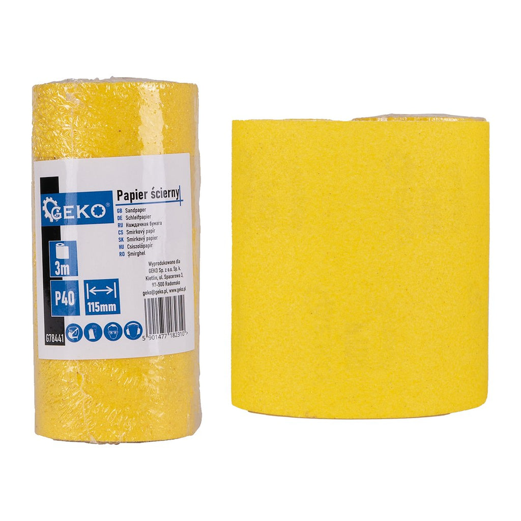 Liivapaber - rull 115 mm x 3 m P40 – pilt 1