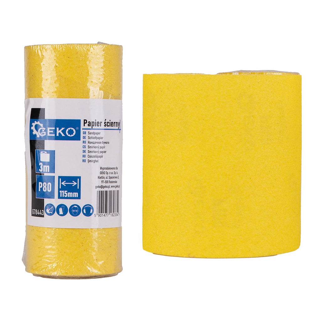 Liivapaber - rull 115 mm x 3 m P80 – pilt 1