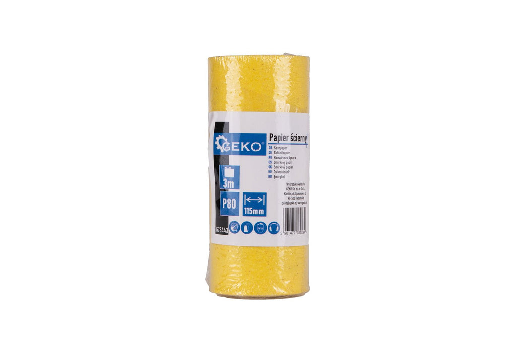 Liivapaber - rull 115 mm x 3 m P80 – pilt 2