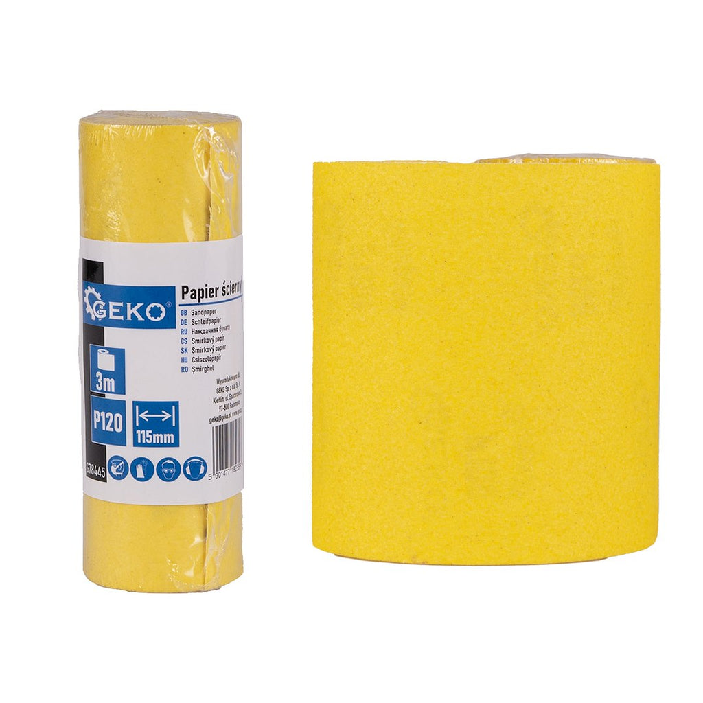 Liivapaberirull 115 mm x 3 m, P120 – pilt 1