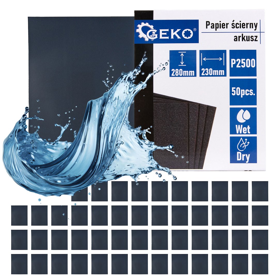 Veekindel liivapaber — leht 230x280mm P2500 – 50 tk pakk – pilt 1